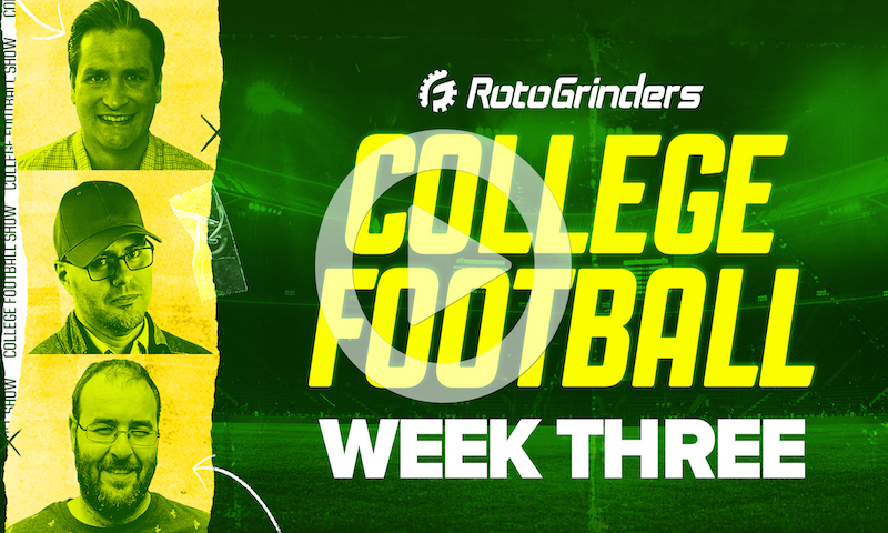 Premium College Football DFS Roundtable - Week 3