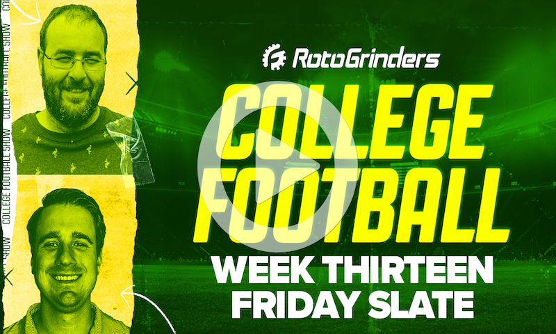 Premium College Football DFS Roundtable - Week 13 (Friday Slate)