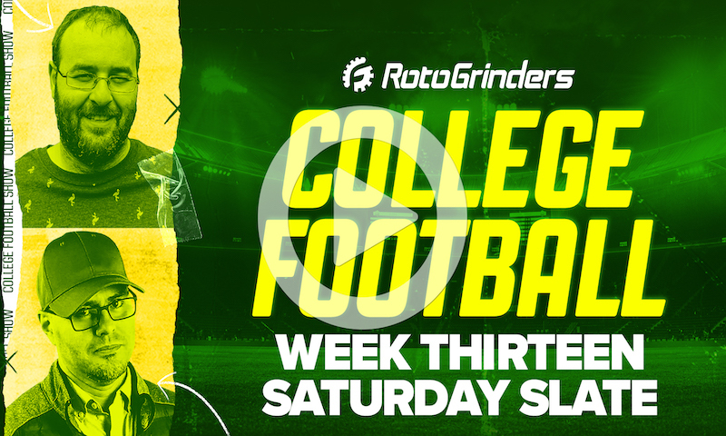 Premium College Football DFS Roundtable - Week 13 (Saturday Slate)