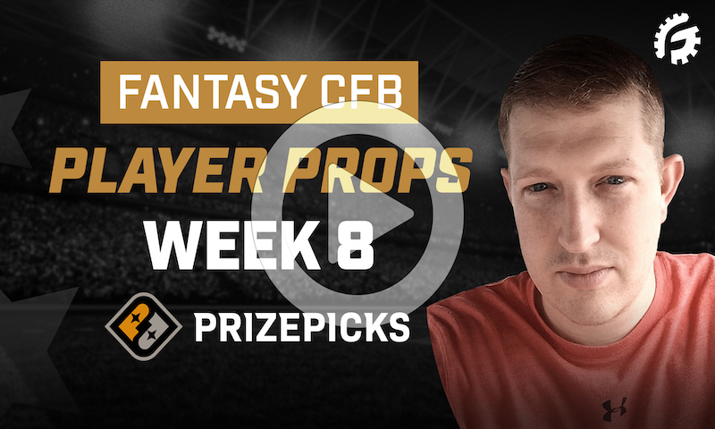 CFB Player Props on PrizePicks - Week 8