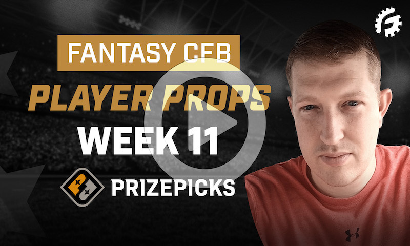 CFB Player Props on PrizePicks - Week 11