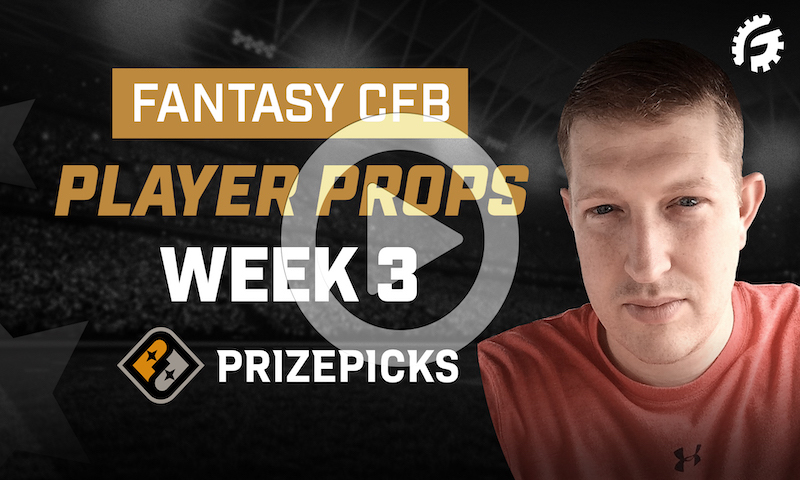 CFB Player Props on PrizePicks - Week 3