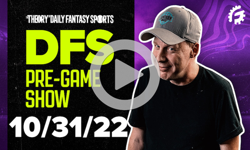 DFS Pre-Game Show - NFL Strategy for 10/31/22