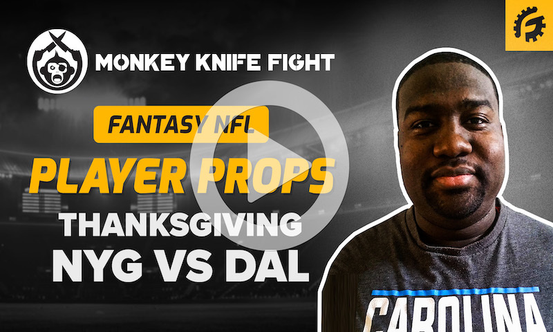 NFL Player Props on Monkey Knife Fight - NYG vs DAL