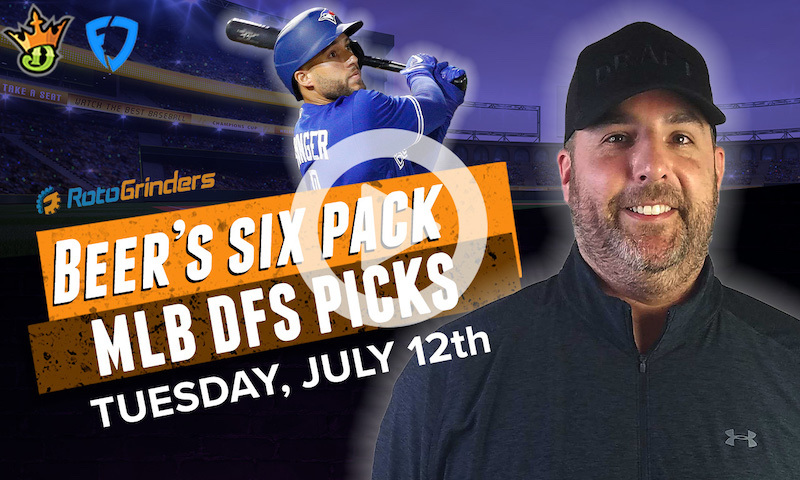 DraftKings and FanDuel MLB Six-Pack: Tuesday, 7/12/22