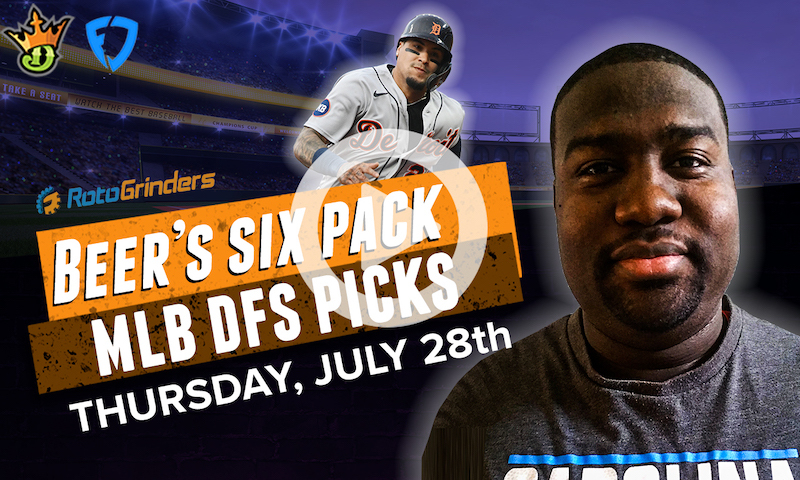DraftKings and FanDuel MLB Six-Pack: Thursday, 7/28/22