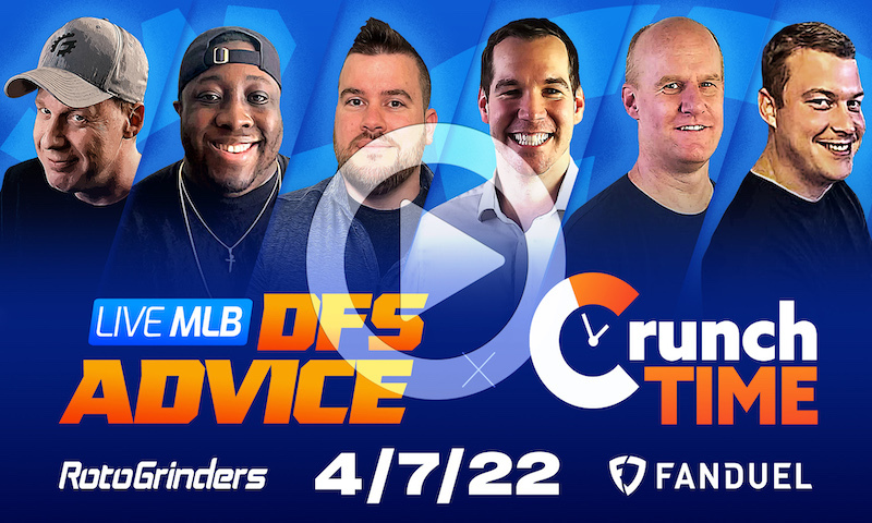 GrindersLive / Crunch Time - 4/7/22 MLB DFS Picks & Strategy