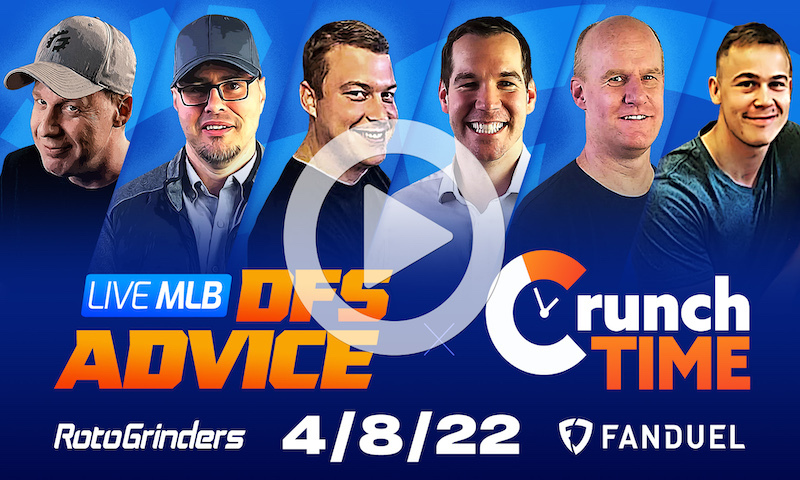GrindersLive / Crunch Time - 4/8/22 MLB DFS Picks & Strategy