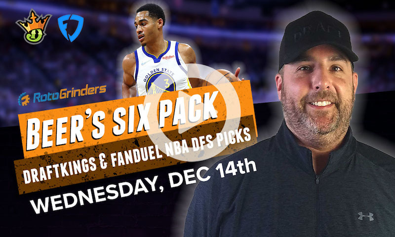 DraftKings and FanDuel NBA Six-Pack: Wednesday, Dec 14th