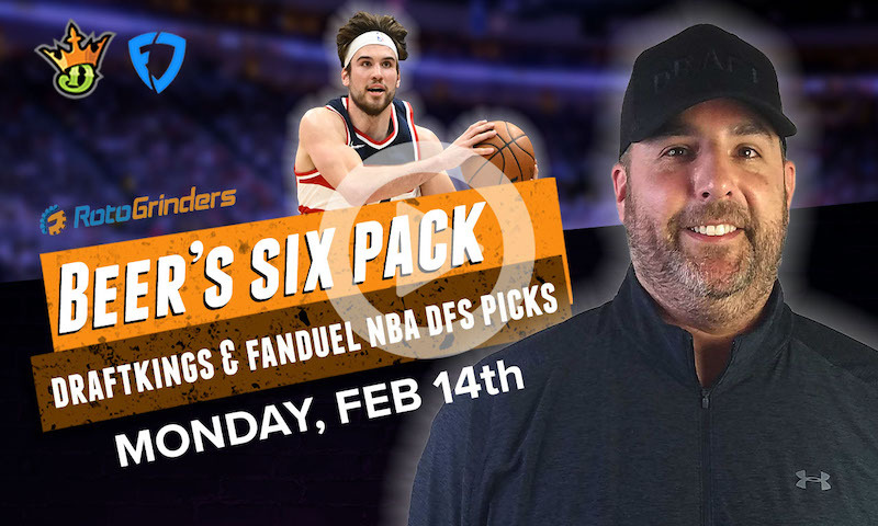 DraftKings and FanDuel NBA Six-Pack: Monday, 2/14/22