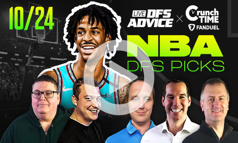 GrindersLive / Crunch Time - 10/24/22 NBA DFS Picks & Strategy