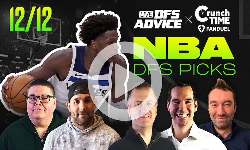 GrindersLive / Crunch Time - 12/12/22 NBA DFS Picks & Strategy