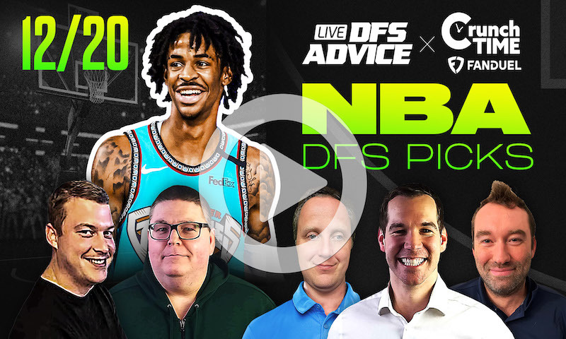 GrindersLive / Crunch Time - 12/20/22 NBA DFS Picks & Strategy