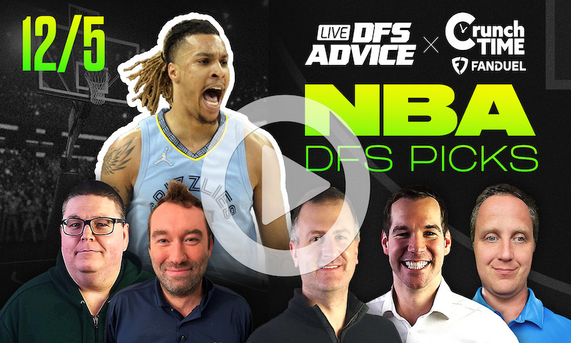 GrindersLive / Crunch Time - 12/5/22 NBA DFS Picks & Strategy