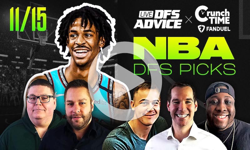 GrindersLive / Crunch Time - 11/15/22 NBA DFS Picks & Strategy