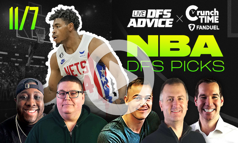 GrindersLive / Crunch Time - 11/7/22 NBA DFS Picks & Strategy