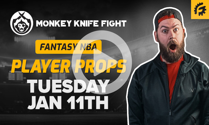 NBA Monkey Knife Fight Player Props - Tuesday January 11th