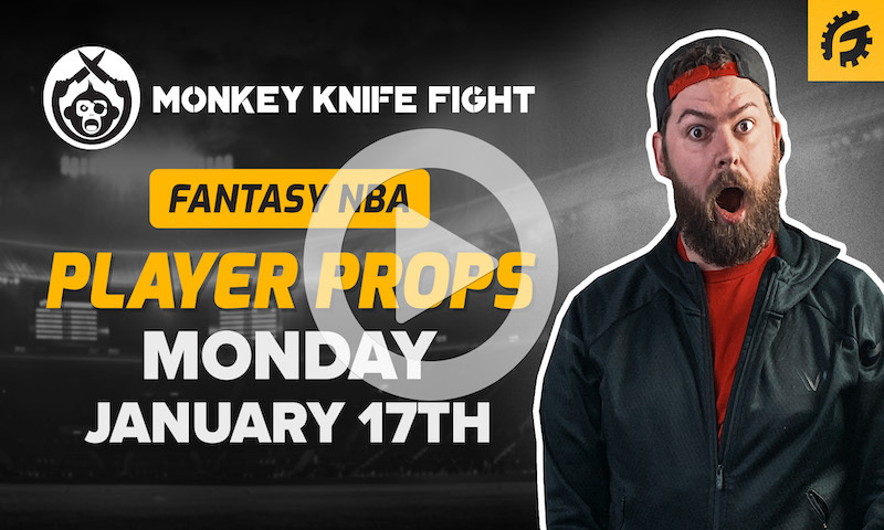 NBA Monkey Knife Fight Player Props - Monday, 1/17/22