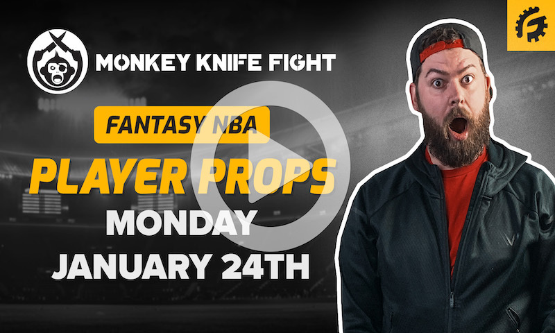 NBA Monkey Knife Fight Player Props - Monday, January 24th