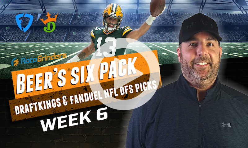 DraftKings and FanDuel NFL Six-Pack: Week 6