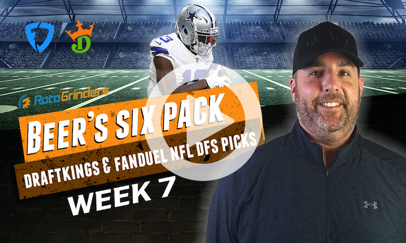 DraftKings and FanDuel NFL Six-Pack: Week 7
