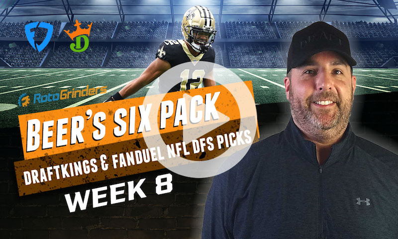 DraftKings and FanDuel NFL Six-Pack: Week 8