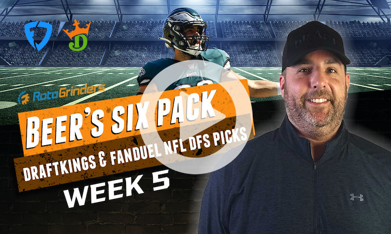 DraftKings and FanDuel NFL Six-Pack: Week 5