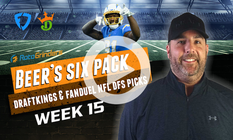 DraftKings and FanDuel NFL Six-Pack: Week 15