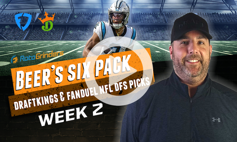 DraftKings and FanDuel NFL Six-Pack: Week 2