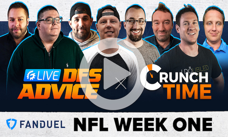NFL DFS Sunday GrindersLive Show Block - Week 1