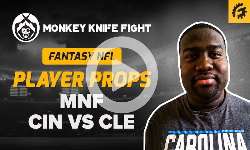 NFL Player Props on Monkey Knife Fight - CIN vs CLE