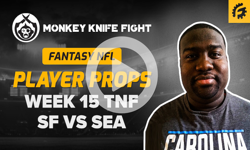 NFL Player Props on Monkey Knife Fight - SF vs SEA