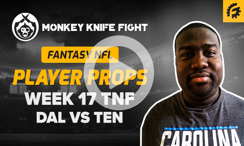 NFL Player Props on Monkey Knife Fight - DAL vs TEN