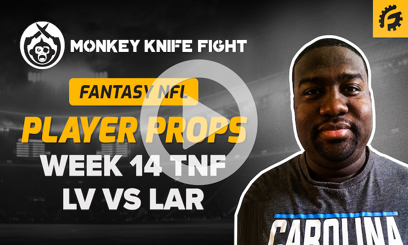 NFL Player Props on Monkey Knife Fight - LV vs LAR