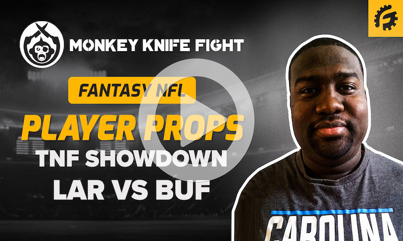 NFL Player Props on Monkey Knife Fight - LAR vs BUF