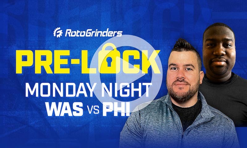 NFL DFS Showdown Pre-Lock Show - Week 10 (WAS vs PHI)