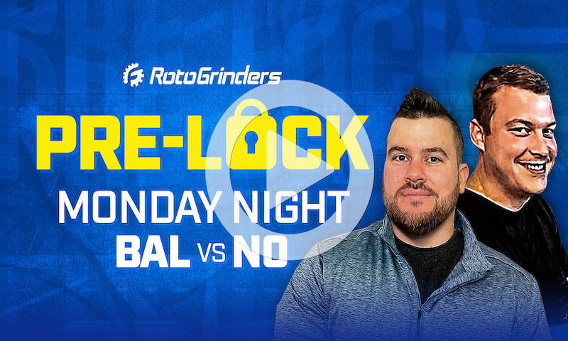 NFL DFS Showdown Pre-Lock Show - Week 9 (BAL vs NO)