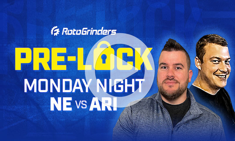 NFL DFS Showdown Pre-Lock Show - Week 14 (NE vs ARI)