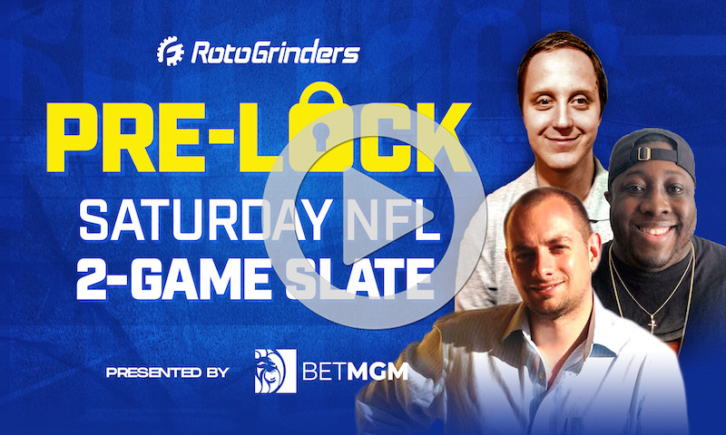 NFL Divisional Round Pre-Lock Show: Saturday Slate