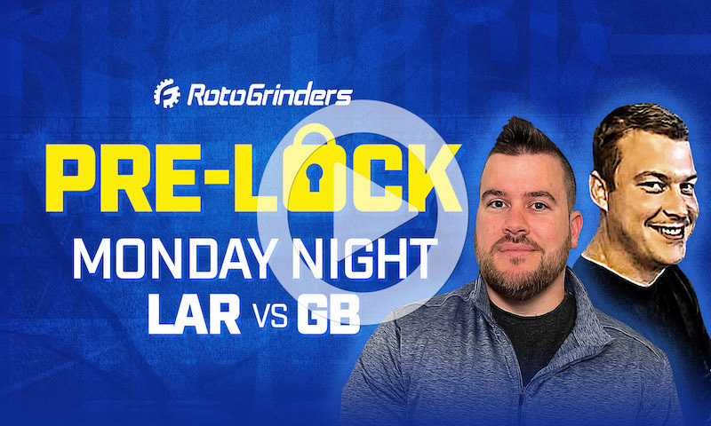 NFL DFS Showdown Pre-Lock Show - Week 15 (LAR vs GB)