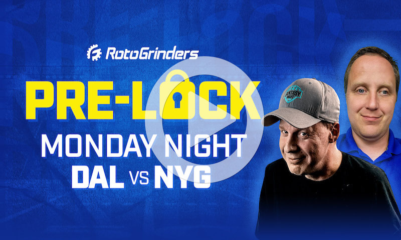 NFL DFS Showdown Pre-Lock Show - Week 3 (DAL vs NYG)