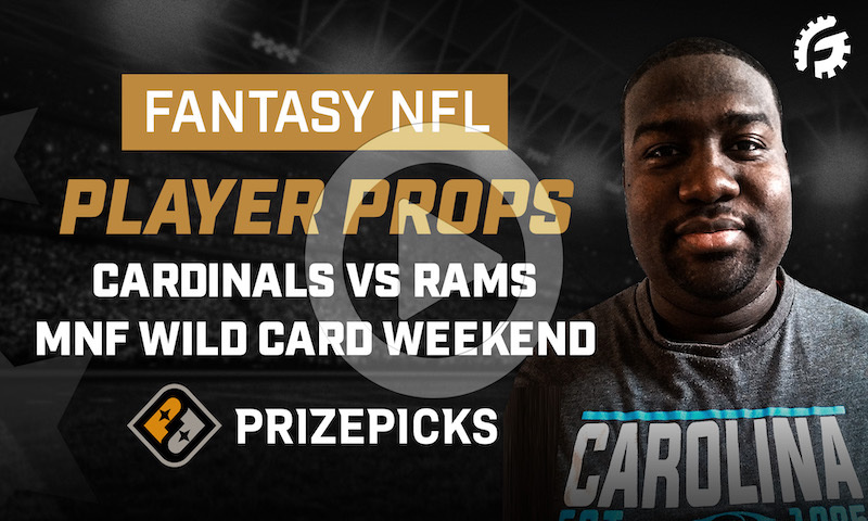 NFL Fantasy Player Props on PrizePicks - Wild Card MNF: ARI vs LAR