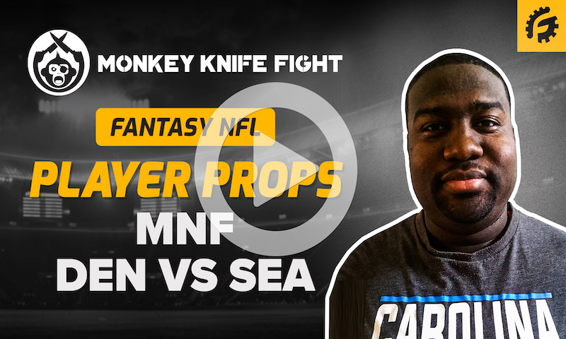NFL Player Props on Monkey Knife Fight - DEN vs SEA