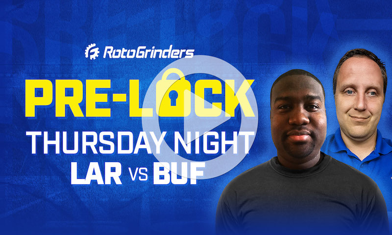 NFL DFS Showdown Pre-Lock Show - Week 1 (LAR vs BUF)