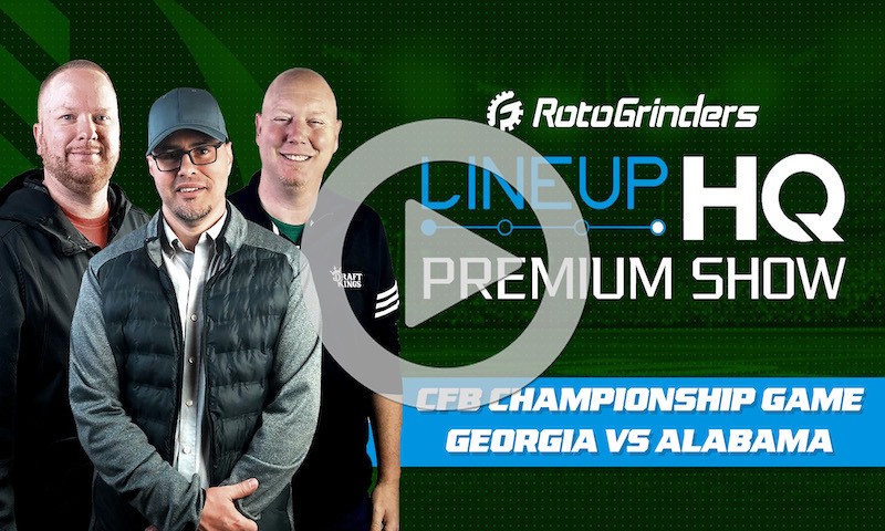 CFB Premium LineupHQ Showdown Show: Georgia vs. Alabama