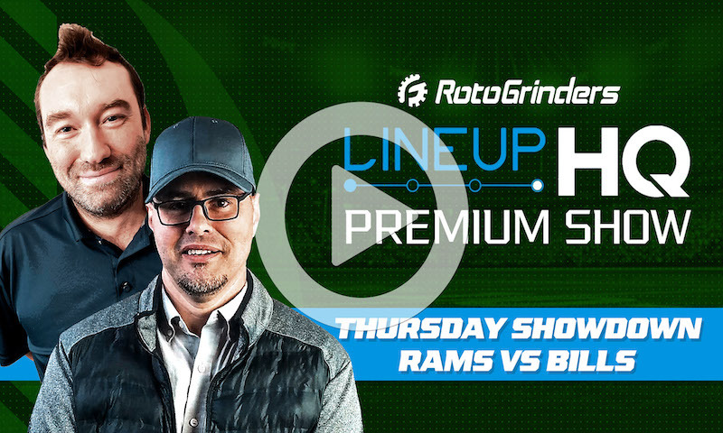 Premium NFL LineupHQ Showdown Build Show: LAR vs BUF