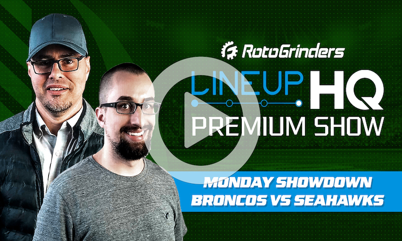 Premium NFL LineupHQ Showdown Build Show: DEN vs SEA