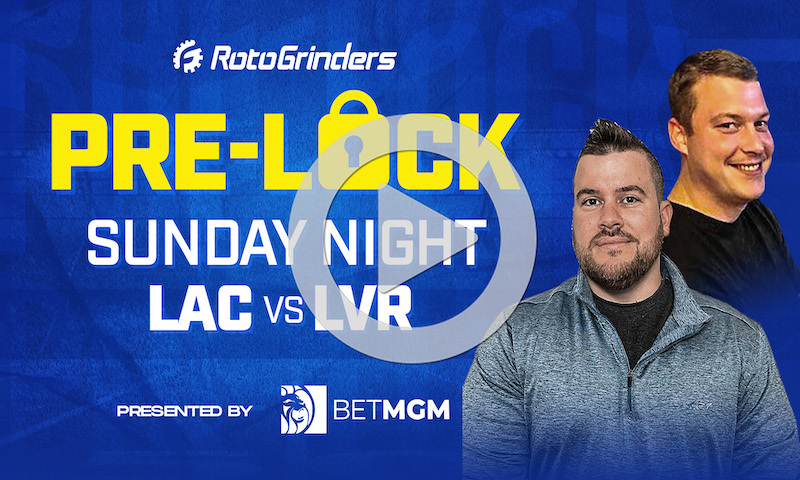 NFL Week 18 Sunday Night Football Pre-Lock Show: LAC vs LVR
