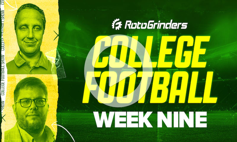 COLLEGE FOOTBALL DFS PRE-LOCK SHOW - WEEK 9