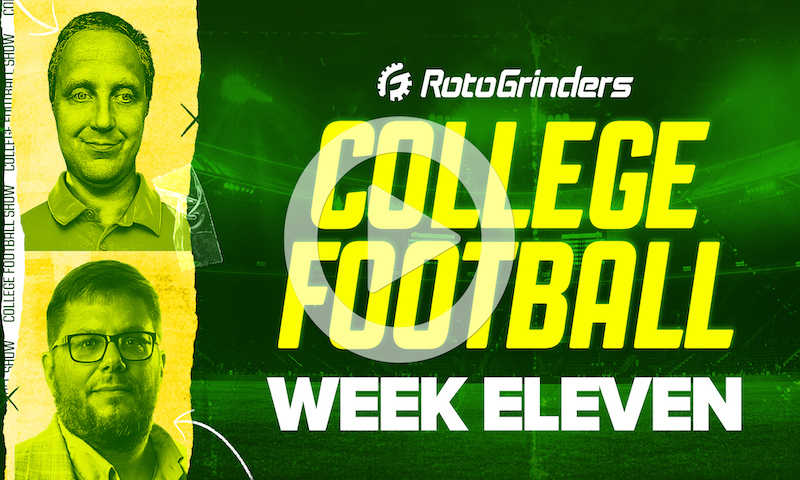 COLLEGE FOOTBALL DFS PRE-LOCK SHOW - WEEK 11